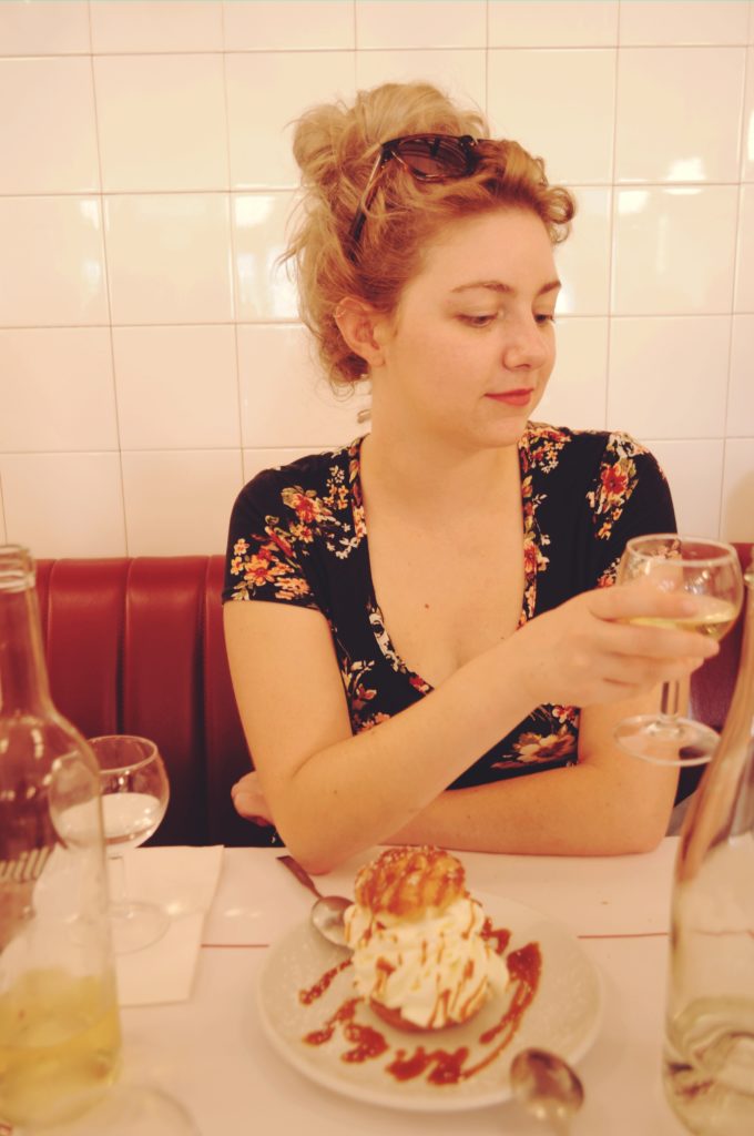 Woman-in-Parisian-Bistro